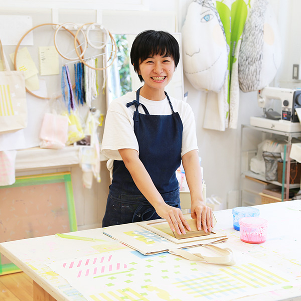 Manami sakurai silkscreen シルクスクリーン　ワークショップ　櫻井マナミ